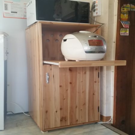 전자레인지 ,밥솥 수납