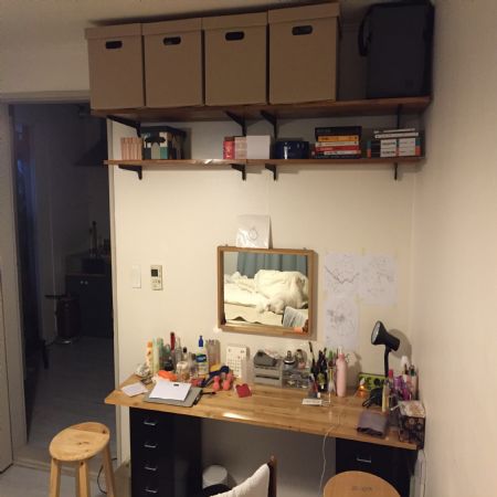 소나무에 스테인으로 멋진 컬러 만들어서 선반 만들기