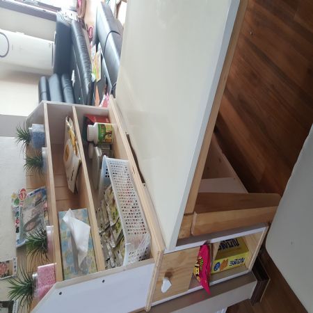 식탁옆 맞춤 수납장+선반