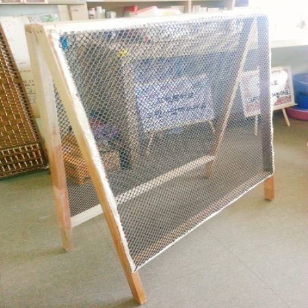 각재로 만든 파티션