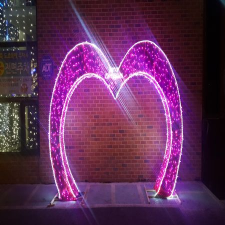 크리스마스 하트 포토죤