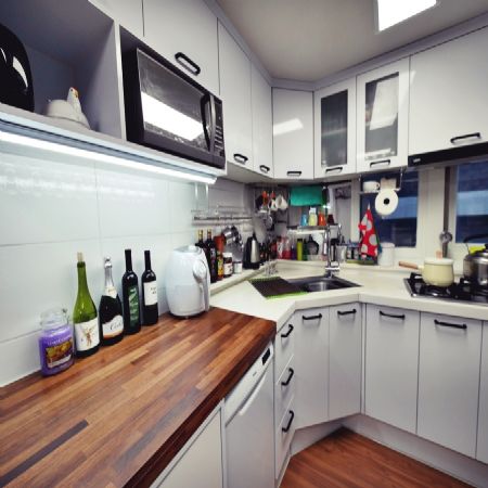 싱크대 확장과 상부장