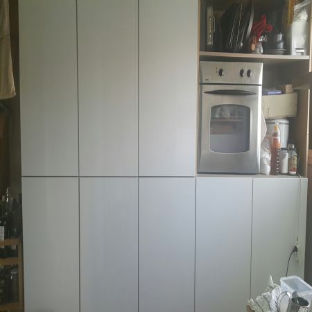 하이그로시 문짝 달아준 그릇장