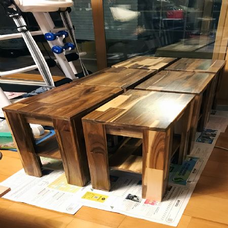 아카시아집성목을 이용한 협탁/사이드테이블 제작기