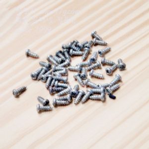 나무피스(나사못)둥근머리 실버  #3X8 10개