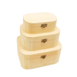 원목 둥근사각 박스 대형