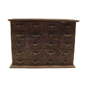 미니 월넛 서랍 약장