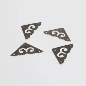모서리 부착 평면 장식 (엔틱)