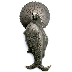 엔틱 고가구 물고기 082 (순동) 32X70mm
