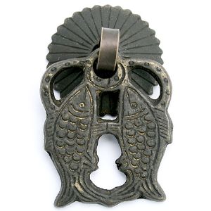 엔틱 고가구 물고기 084 (순동) 31X38mm