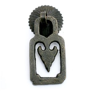 엔틱 고가구 사각 상록 (순동) 29X56mm