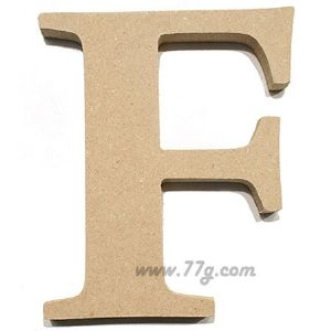 포크아트 (110x110mm) 알파벳 이니셜(initial) 영문 대문자 F(mdf 3mm)