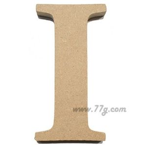 포크아트 (110x110mm) 알파벳 이니셜(initial) 영문 대문자 I(mdf 3mm)