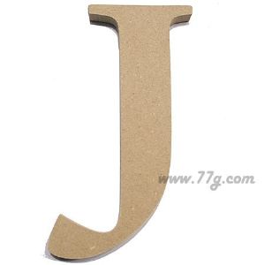 포크아트 (110x110mm) 알파벳 이니셜(initial) 영문 대문자 J(mdf 3mm)