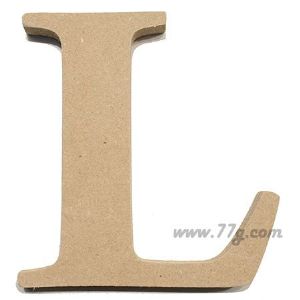 포크아트 (110x110mm) 알파벳 이니셜(initial) 영문 대문자 L(mdf 3mm)