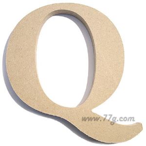 포크아트 (110x110mm) 알파벳 이니셜(initial) 영문 대문자 Q(미송합판 4.8mm)