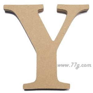 포크아트 (110x110mm) 알파벳 이니셜(initial) 영문 대문자 Y(mdf 3mm)