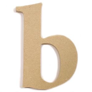 포크아트 (110x110mm) 알파벳 이니셜(initial) 영문 소문자  b(미송합판 4.8mm)