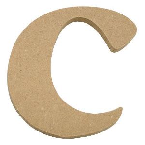 포크아트 (110x110mm) 알파벳 이니셜(initial) 영문 소문자  c(mdf 3mm)