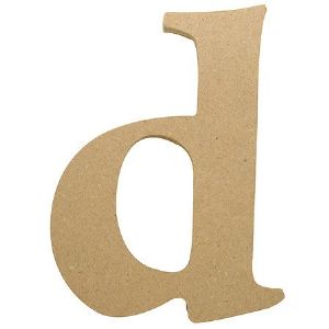 포크아트 MDF(6mm) 알파벳 이니셜(initial) 영문 소문자  d