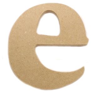 포크아트 (110x110mm) 알파벳 이니셜(initial) 영문 소문자  e(mdf 3mm)