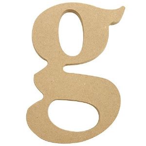 포크아트 (110x110mm) 알파벳 이니셜(initial) 영문 소문자  g(mdf 3mm)