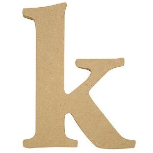 포크아트 MDF(110x110x6mm) 알파벳 이니셜(initial) 영문 소문자  k