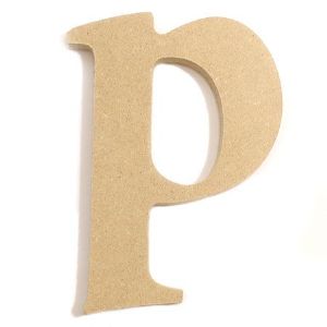 포크아트 (110x110mm) 알파벳 이니셜(initial) 영문 소문자  p(mdf 3mm)