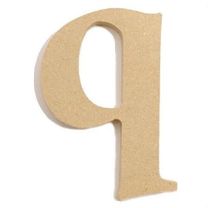 포크아트 (110x110mm) 알파벳 이니셜(initial) 영문 소문자  q(mdf 3mm)