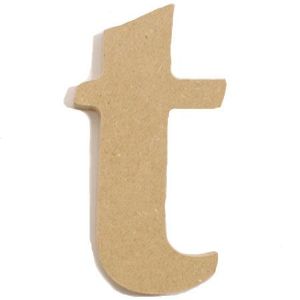 포크아트 (110x110mm) 알파벳 이니셜(initial) 영문 소문자  t(mdf 3mm)