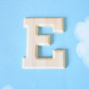 원목(150x150x14mm) 알파벳 이니셜(initial) 영문 대문자 E