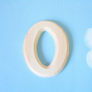 원목(150x150x14mm) 알파벳 이니셜(initial) 영문 대문자 O