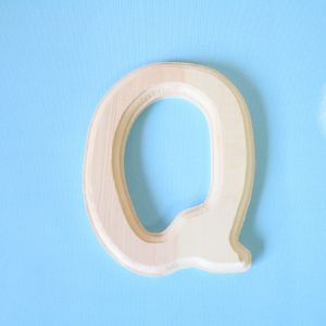 원목(150x150x14mm) 알파벳 이니셜(initial) 영문 대문자 Q