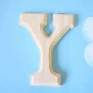 원목(150x150x14mm) 알파벳 이니셜(initial) 영문 대문자 Y