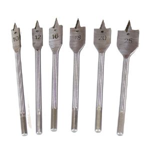 목공용 나비 드릴날(기리) Spade bit 6종 세트