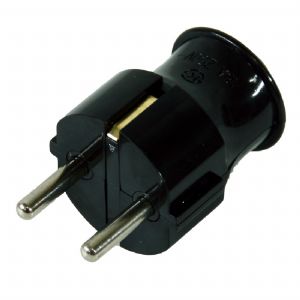 접지 플러그 블랙 -일자형