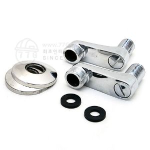 수도벽면 연결 편심 수도쪽암나사형 2개 1조