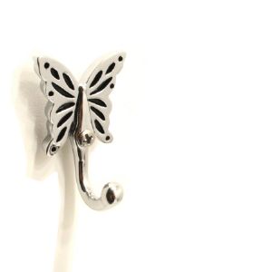 실버 유광 버터플라이 옷걸이