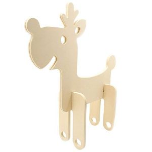 포크아트 도색용 루돌프 (MDF화이트) 두께(15mm)