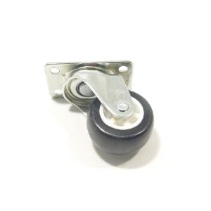 PVC 베아링 흑색 회전 로라 38X22mm