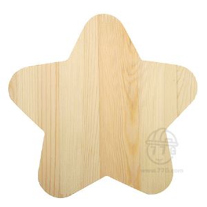 원목 포크아트 재료 스타 두께(15mm)