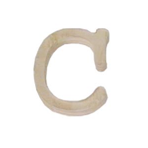 원목(100x100x14mmm) 알파벳 이니셜(initial) 영문 소문자 c