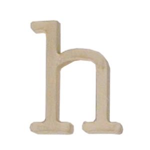 원목(100x100x14mmm) 알파벳 이니셜(initial) 영문 소문자 h