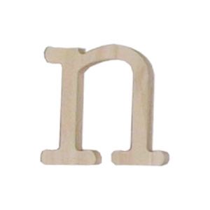 원목(100x100x14mmm) 알파벳 이니셜(initial) 영문 소문자 n