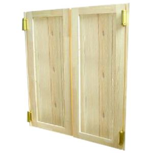 패널 스트라이프(완성품) 스윙도어(철물포함) 양쪽문 두께 30mm (880*650*32)