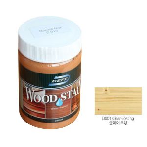 데프트 친환경 우드스테인 클리어코팅 D 001 250ml 