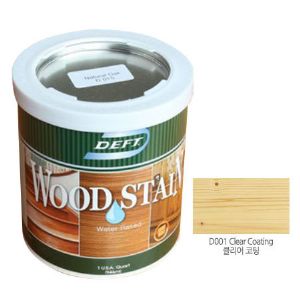데프트 친환경 우드스테인 클리어코팅 D 001 1QT