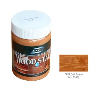데프트 친환경 우드스테인 다크브라운 D 012 250ml 
