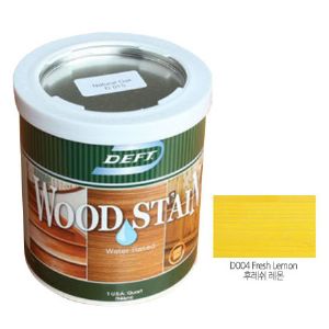 데프트 친환경 우드스테인 플래쉬레몬 D 004 1QT
