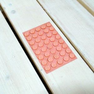 투명 고무 쿠션 반구(접찹식) 40개